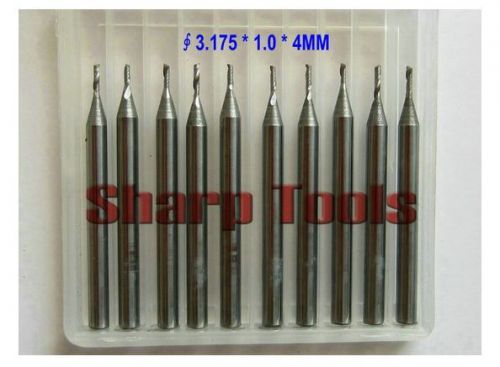 10pcs one/single flute spiral CNC router bits  1.0mm  4mm