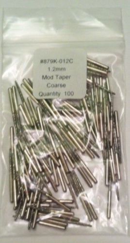 Bag of 100 Diamond Dental Burs 879-012 Coarse Fits Dremel For Glass and Tile