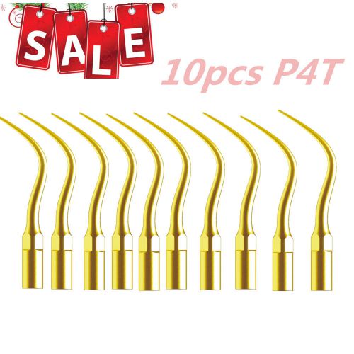 10pcs Dental ScalerPerio scaling tip fit EMS &amp; Woodpecker Golden Color