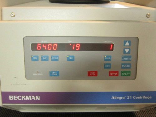 Beckman allegra 21 centrifuge cat no 367574 benchtop centrifuge for sale