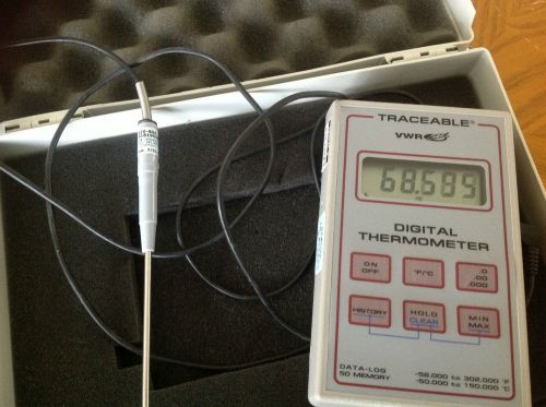 Vwr traceable digital thermomter model 61220-601 for sale