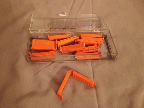 Lot of 12 Spectrum Laboratories 132736 Spectra/Por Closures, Orange; 35 mm