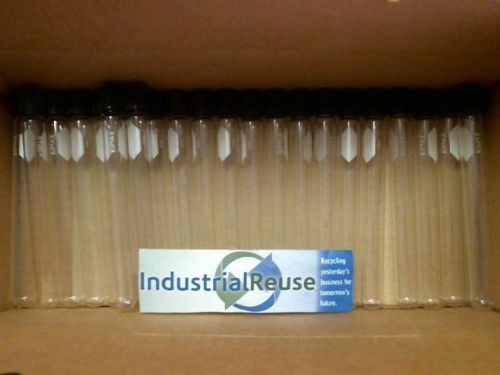 (23) Kimax Screw Top Laboratory Glass Test Tubes With 3 Extra Lids