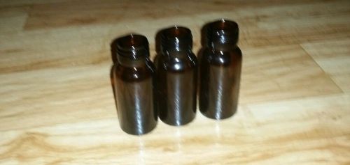 2 Oz Boston Round AMBER Glass Bottle (60 ml) w/ Dropper - pack of 12