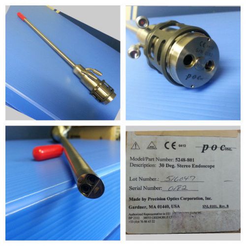 Precision Optics Corp, Inc 30 Deg. Stereo Endoscope Model: 5248-801