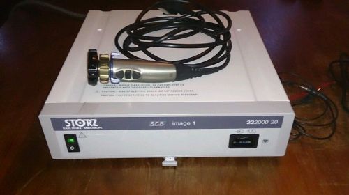 Storz 222000 20 Image 1 HUB Camera Control unit SCB, and 22220130 NTSC Camera