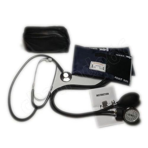 New Blood Pressure Cuff Stethoscope Sphygmomanometer Kit