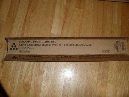 RICOH SAVIN LANIER PRINT CARTRIDGE BLACK TYPE MP C2550/C9025/LD525C SEALED