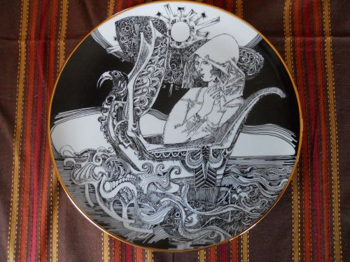 Large Wall Plate Hollohaza Endre Szasz Artist Incredible Design No Reserve