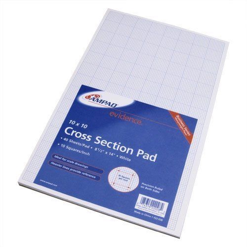 Ampad Cross-section Quadrille Pads - 40 Sheet - 20 Lb - Quad Ruled - (amp22028)