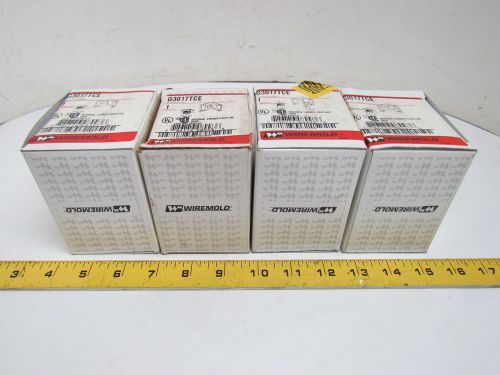 Wire mold g3017tce 3000 raceway internal corner coupling lot of 4 for sale