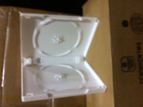 40 new 27mm superior quality double dvd cases, white, 1029q, made in usa for sale