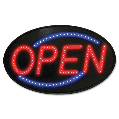 U. S. STAMP &amp; SIGN 5583 Newon Led Sign, Red/blue, 13 X 21