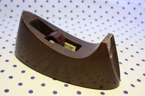 Vintage scotch decor brown tape dispenser model c-15 heavy retro desk before 3m for sale