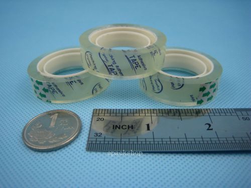 10 Rolls Clear Stationery Adhesive Tape Scotch Sellotape 12mm x 15yard_1&#034; Core