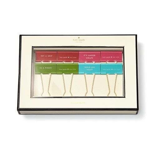 Kate Spade New York Designer Office Collection Binder Paper Clips