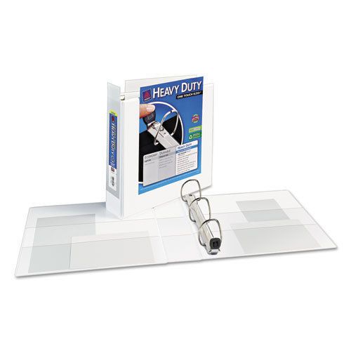 Extra-wide heavy-duty view binder with one touch ezd rings, 2&#034; capacity, white for sale