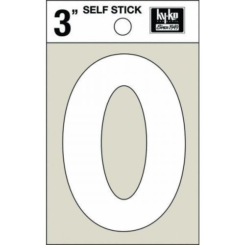 3&#034; white vinyl number 0 30510 pack of 10 for sale