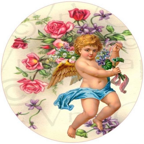 30 Personalized Return Address Angels Cherubs Labels Buy 3 get 1 free (ace53)