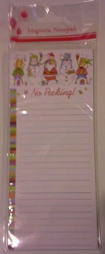 Christmas No Peeking Magnetic Notepad