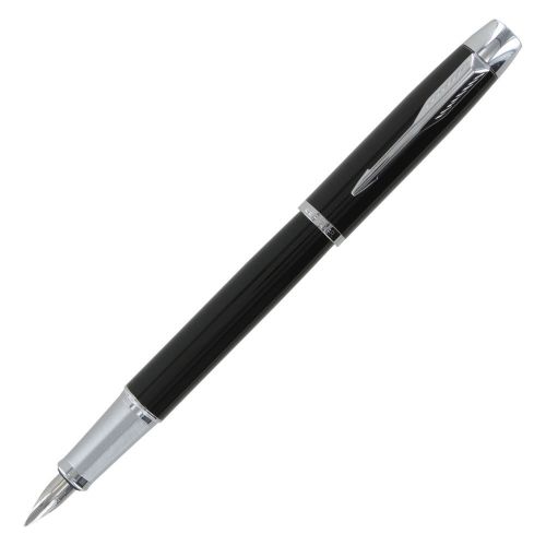 Parker IM Black Lacquer CT Medium Point Fountain Pen