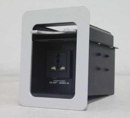 EXTRON CABLE CUBBY 300 Furniture Mount Aluminium Bezel Universal Power Outlet