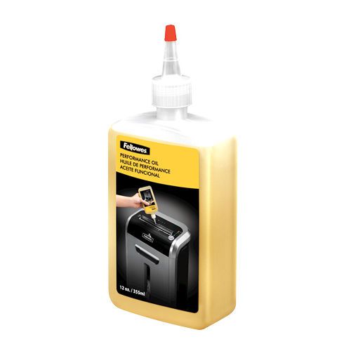 Fellowes Powershred Shredder Oil - Lubricant 12.00 oz Light Amber