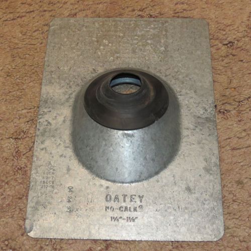 Oatey 11841 1.25 - 1.5 Inch Galvanized Aluminum No Caulk Roof Flashing