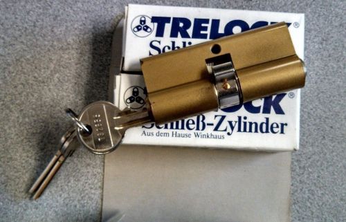 QTY 3 -LOCKSMITH LOCK TRELOCK SCHLIESS-ZYLINDER DOUBLE PROFILE CYLINDER 5/5 MM