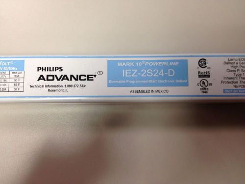 **NEW** PHILIPS ADVANCE MARK 10 POWERLINE BALLAST- IEZ-2S24-D  DIMMABLE BALLAST