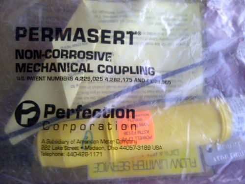 NEW PERMASERT 1/2&#034; PE2406 CEE NRGAS LINE MECHANICAL COUPLING FLOW LIMITER FLP800