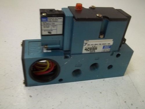 MAC 82A-AC-BKA-TM-DDAP-1DA SOLENOID VALVE W/BASE *USED*