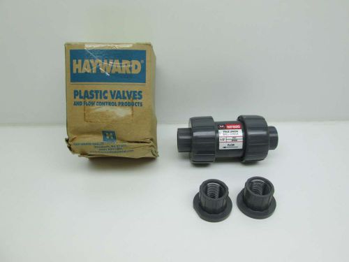 NEW HAYWARD TC10050STE TRUE UNION PVC 1/2 IN NPT BALL CHECK VALVE D388273