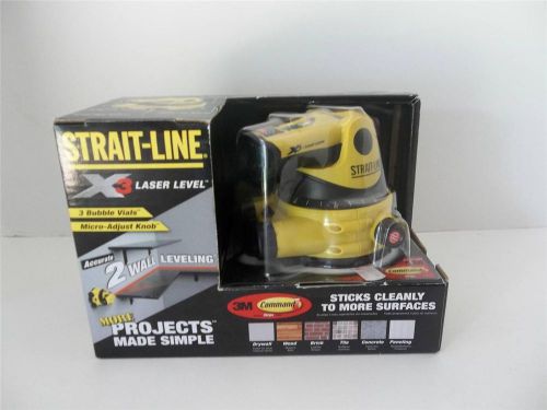 STRAIT-LINE X3 LASER LEVEL 30  360 DEGREE ROTATION NIB NEW IN BOX