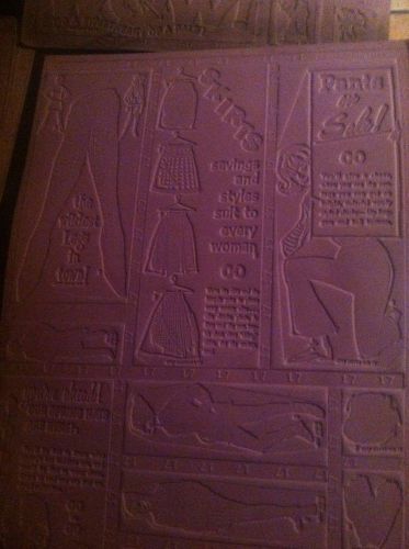 Vintage Printing Plates Paper