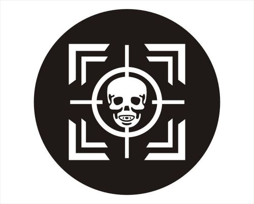 2X Target Skull Car Vinyl Sticker Decal Truck Bumper Fine Art Cafe - 1329