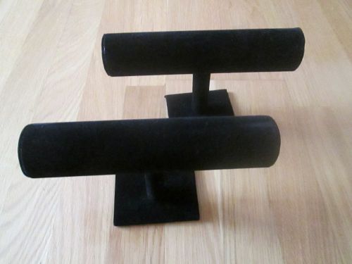 Black Velvet Bracelet stands, SET of 2