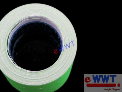 New 10 rolls for motex mx-5500 green price gun labeler price tag sticker zvot316 for sale