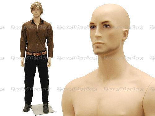 Male fiberglass realistic mannequin dress from display #mc-gm43 for sale