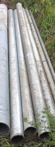 GALVANIZED STEEL POLES SCHEDULE 40 FENCE GATE POST 4&#034; DIAMETER 9&#039; LONG