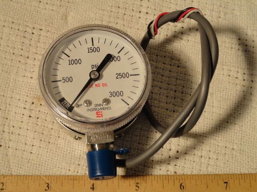 SiSpan Cabled Indicating Pressure Gauge Transmitter 21-0130-B1 IPT-122 3000psi