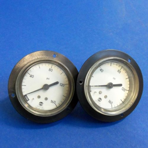 USG 160 PSI 1/4&#034; NPT PRESSURE GAUGES, 37327, LOT OF 2