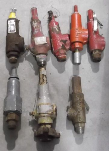 Assortment of  safety relief valves (wellmark, taylor, hydroseal) (lot/separate) for sale