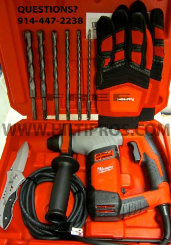 MILWAUKEE 5/8&#034; SDS PLUS ROTARY HAMMER - HILTI TE 7- NEW, FREE EXTRAS, FAST SHIP