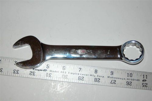 Snap on 1&#039;&#039;  chrome combination wrench oex320b 12 point aviation tool exc cond for sale