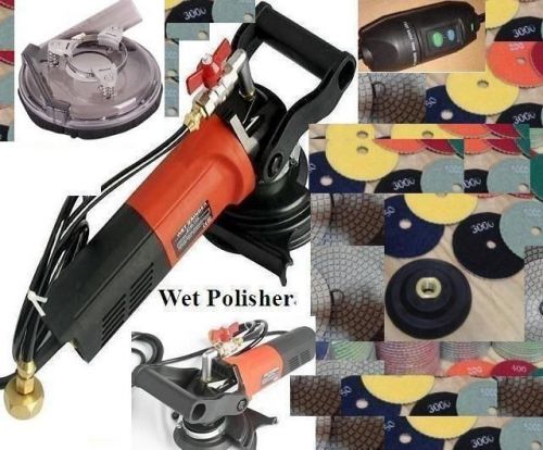 Wet Dry Dust Free Polisher Grinder &amp; Shroud Cover - Concrete Granite Stone Tile