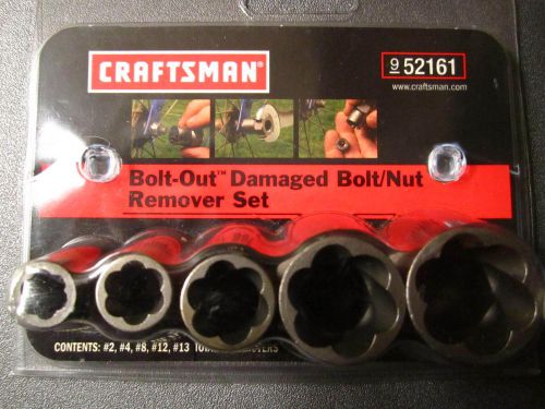 CRAFTSMAN BOLT-OUT DAMAGED NUT REMOVER SET BRAND NEW D9M52161