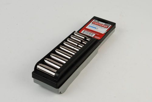 Craftsman 9-34564 18 pc standard &amp; metric socket set 6 pt deep 1/4 in drive for sale