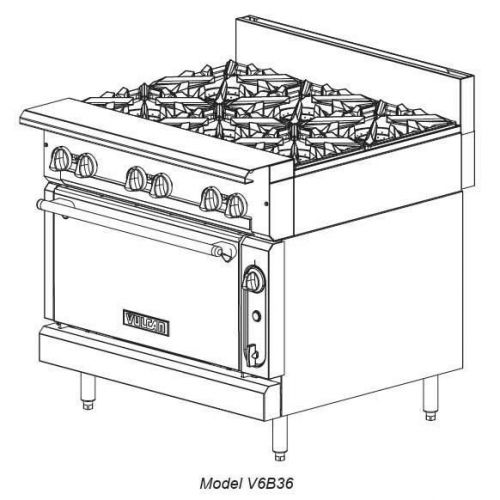 Vulcan V6B36 V Series Heavy Duty Range