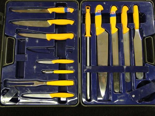 SWIBO WENGER SWISS Made Chef Cook Cutlery Knife Set Butcher Cutlery Carving 12pc